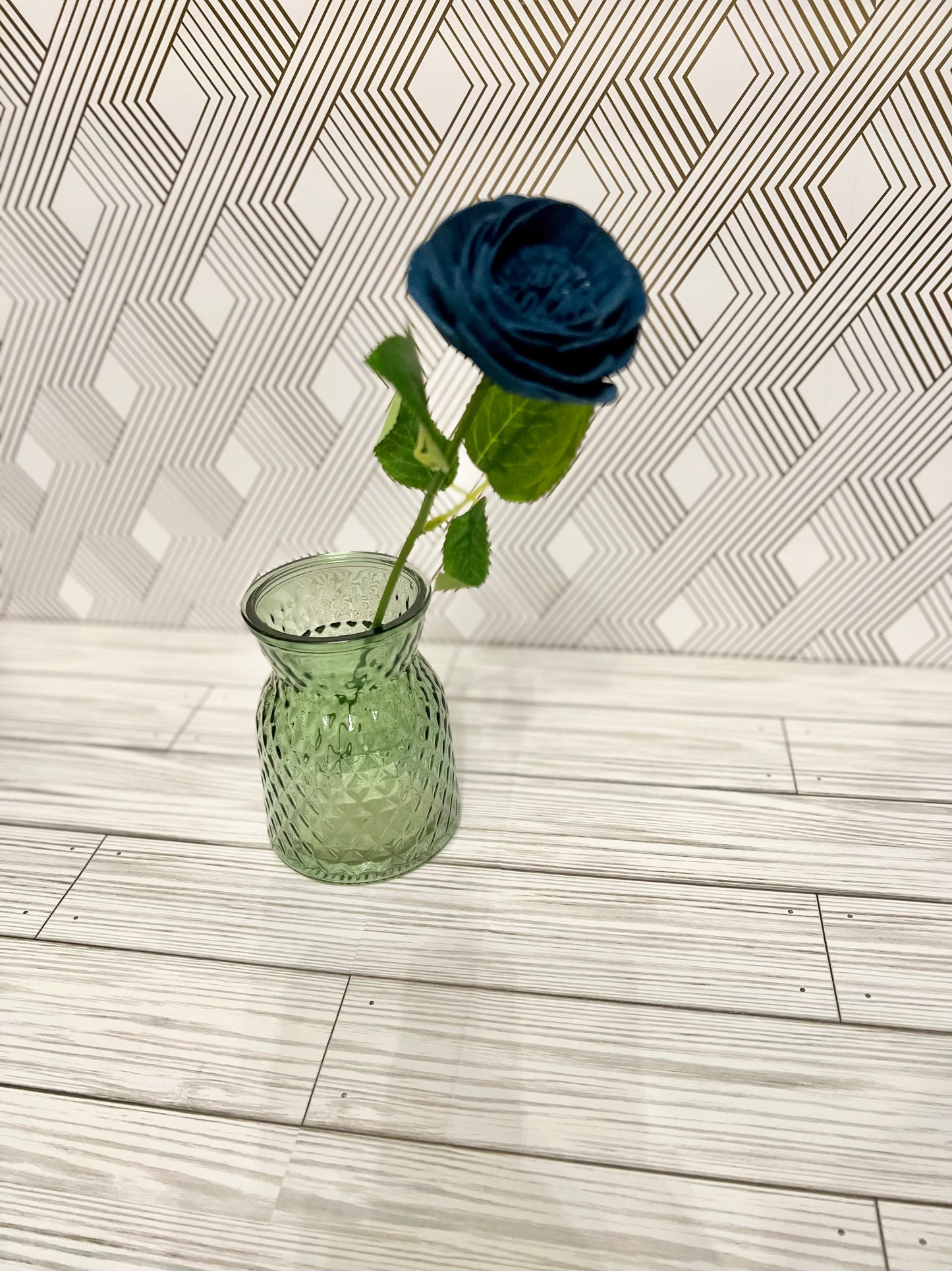 Hand-Painted Wood Flower