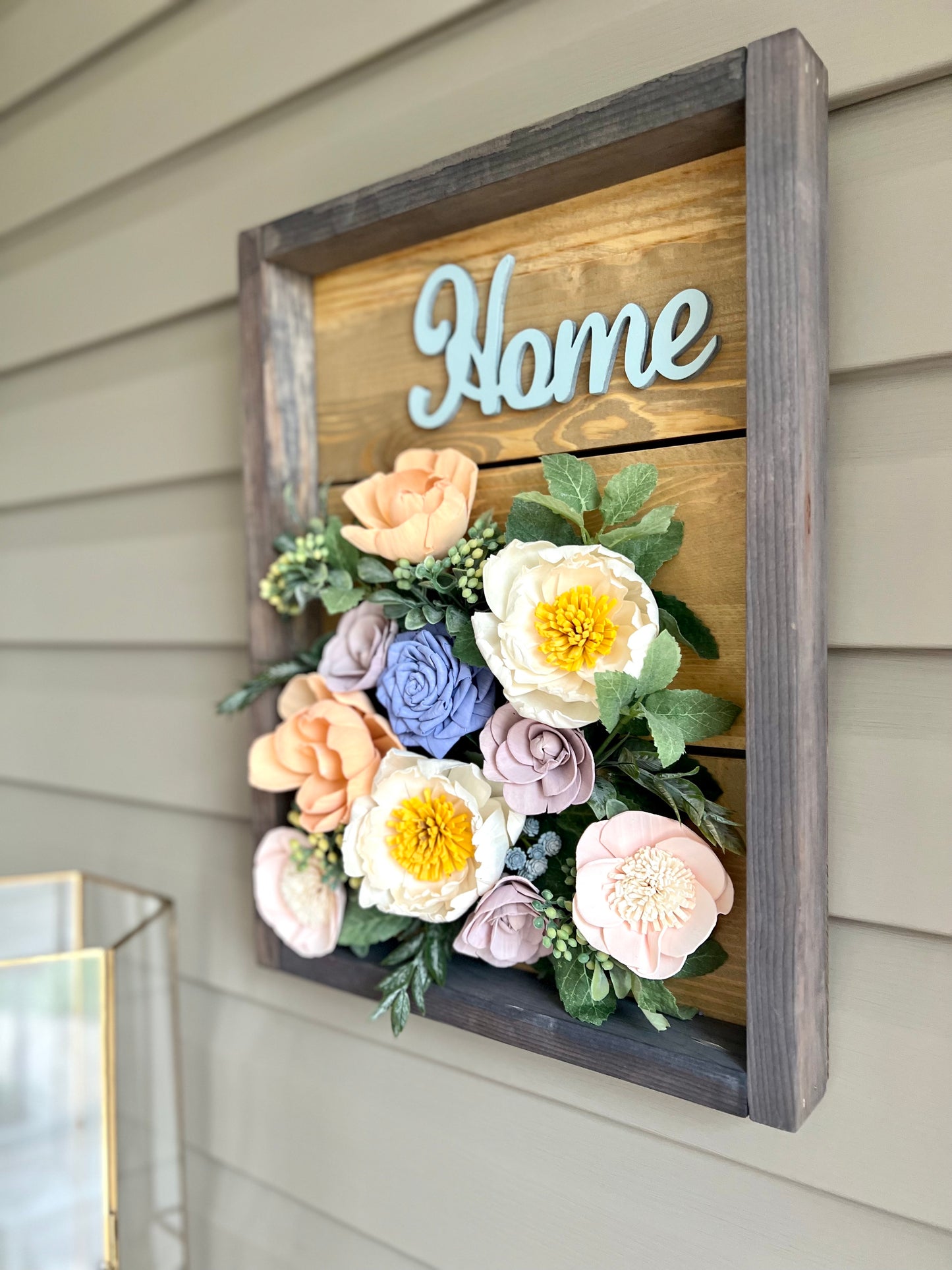 Spring Floral Home Sign