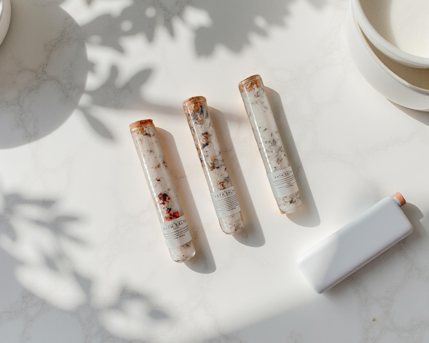 Floral Bath Salt Soak in Test Tube