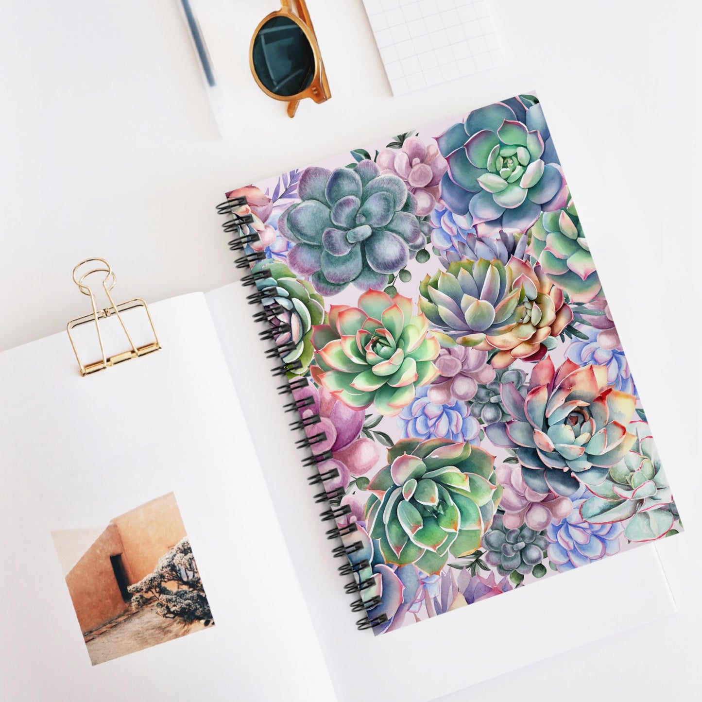 Succulent Lover Spiral Notebook - Ruled Line