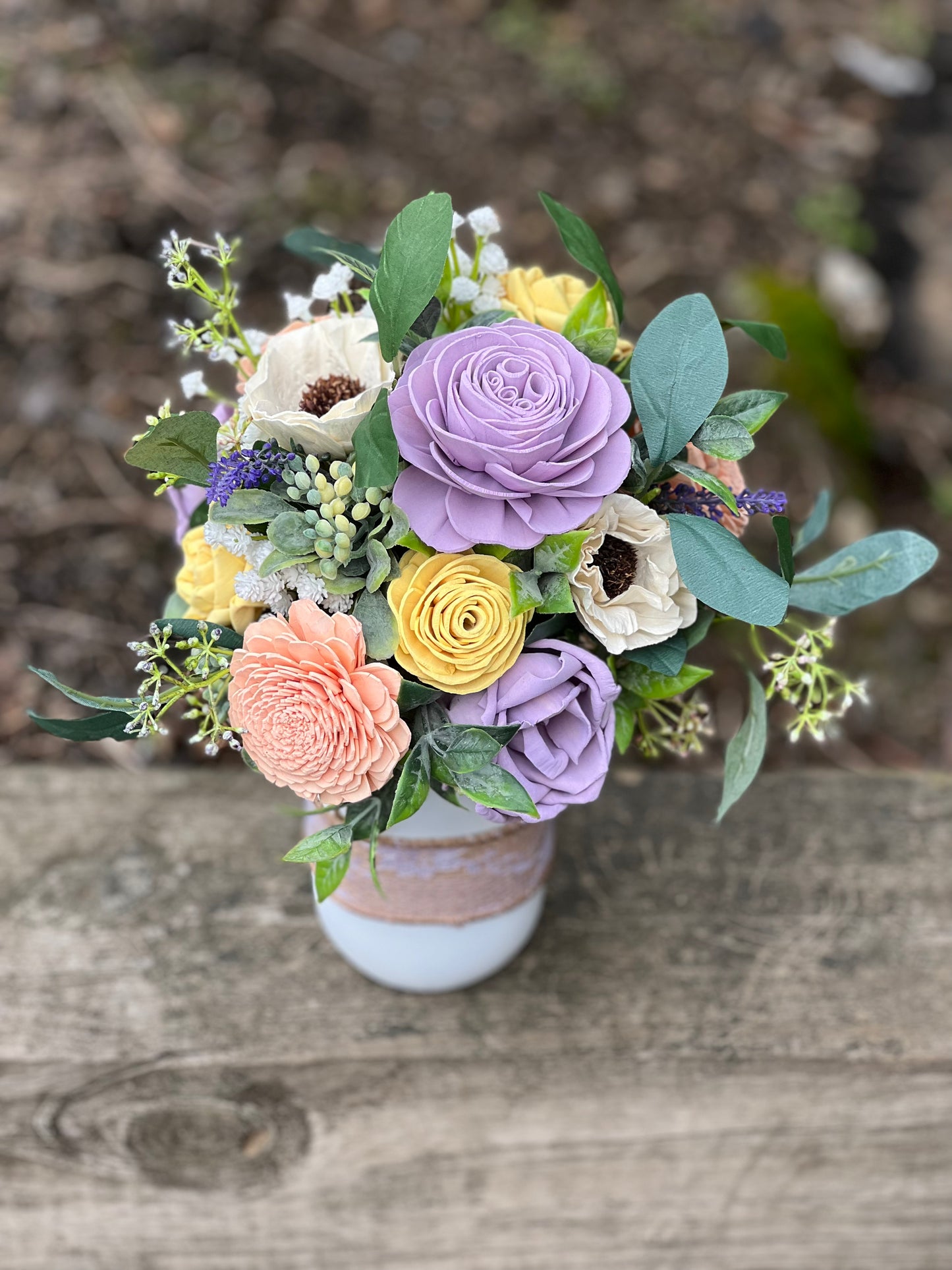 Spring Meadow Mason Jar Bouquet