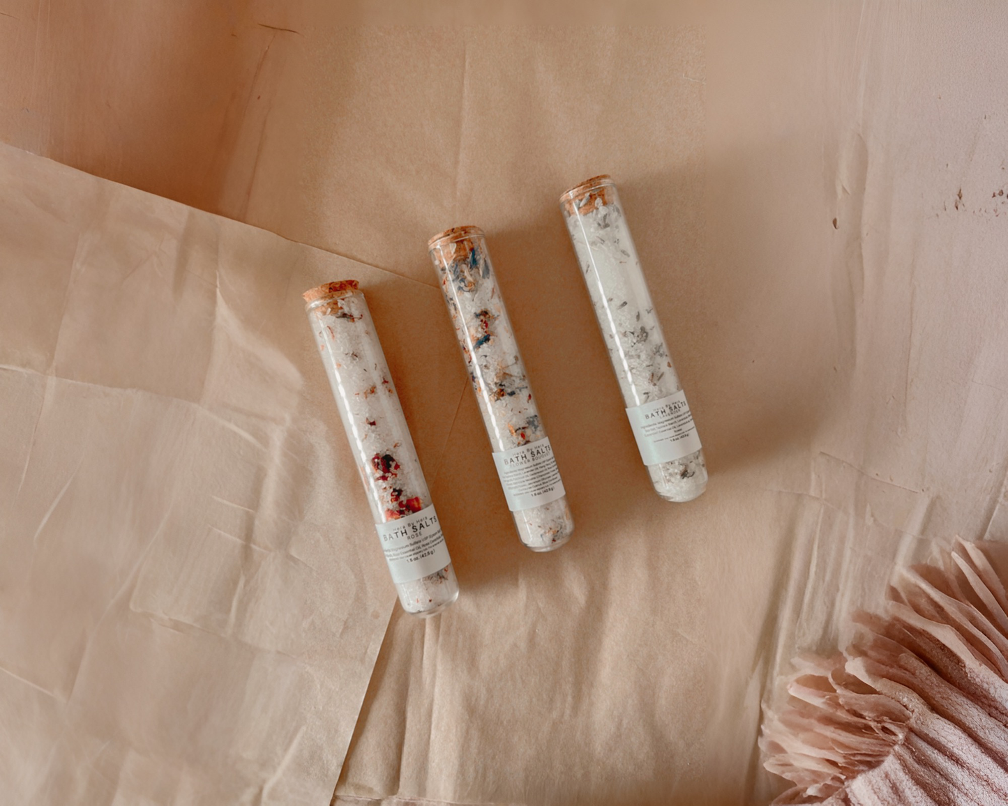 Floral Bath Salt Soak in Test Tube
