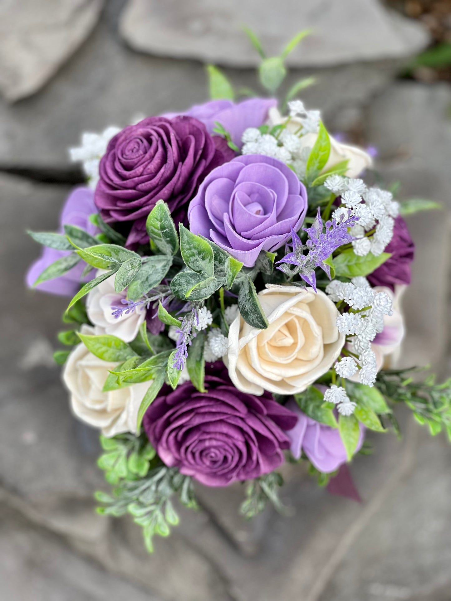 Lavender Rose Mason Jar Bouquet