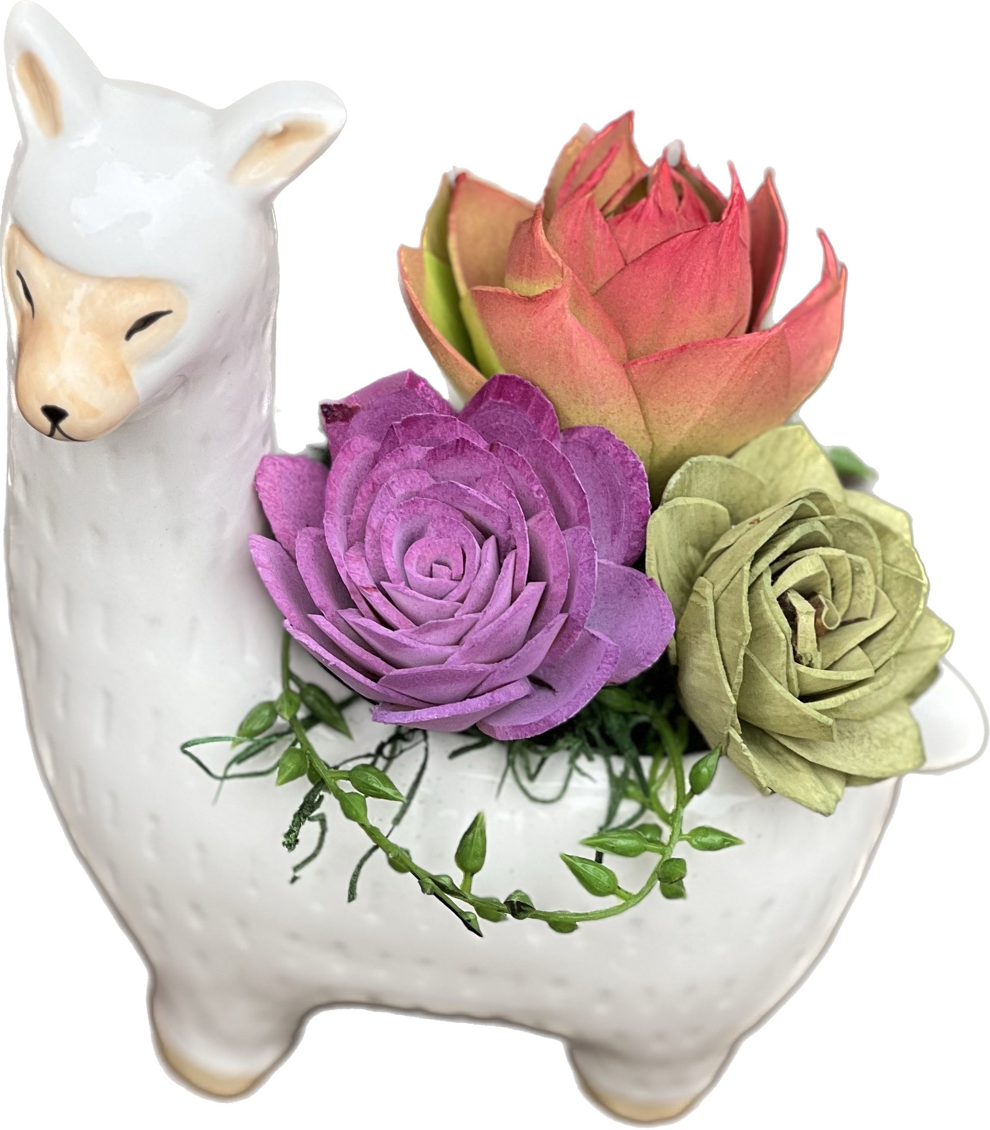 llama succulent pot Succulent Llama Planter