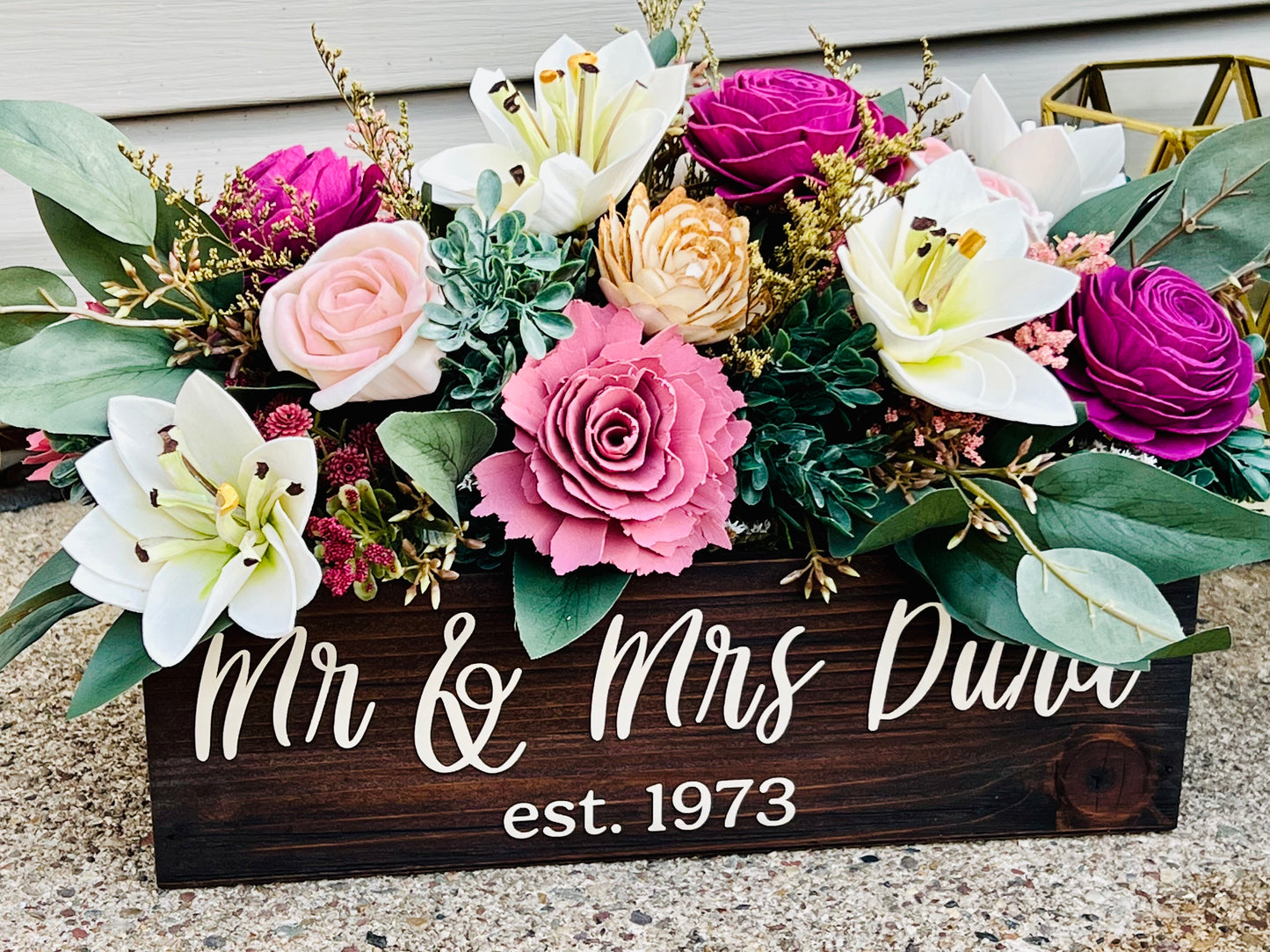 Roses and Lillies Centerpiece