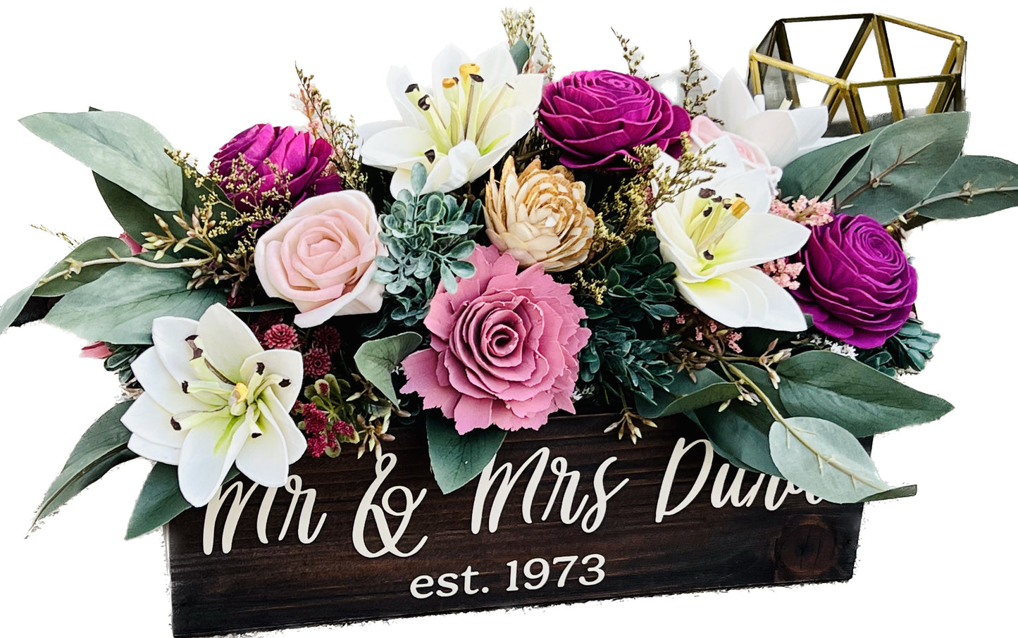 Roses and Lillies Centerpiece