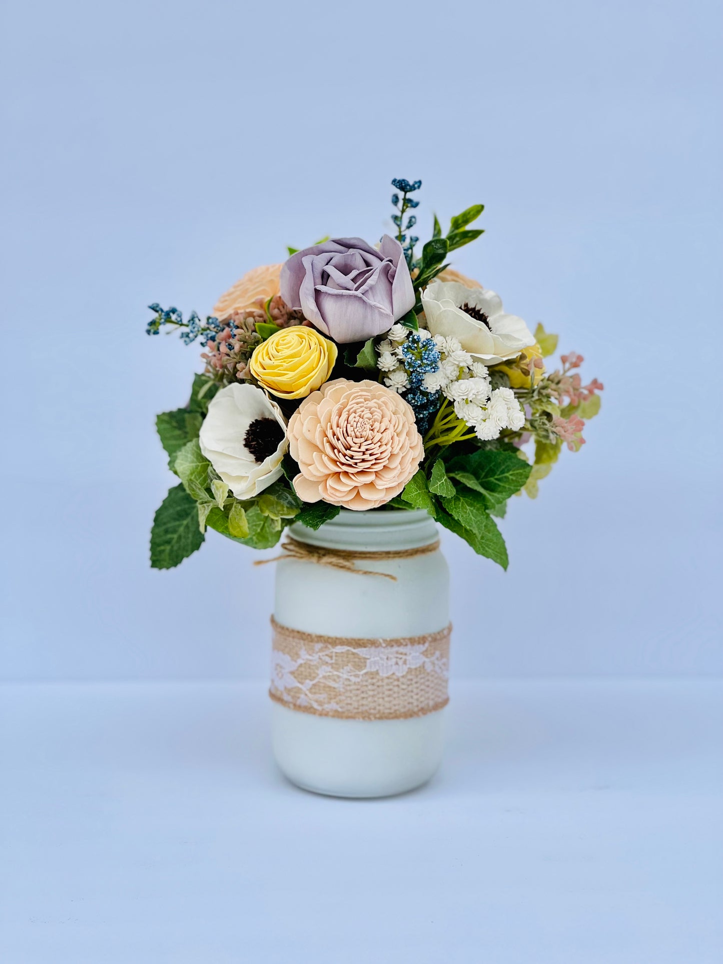 Spring Meadow Mason Jar Bouquet
