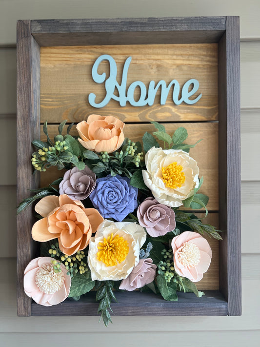 Spring Floral Home Sign