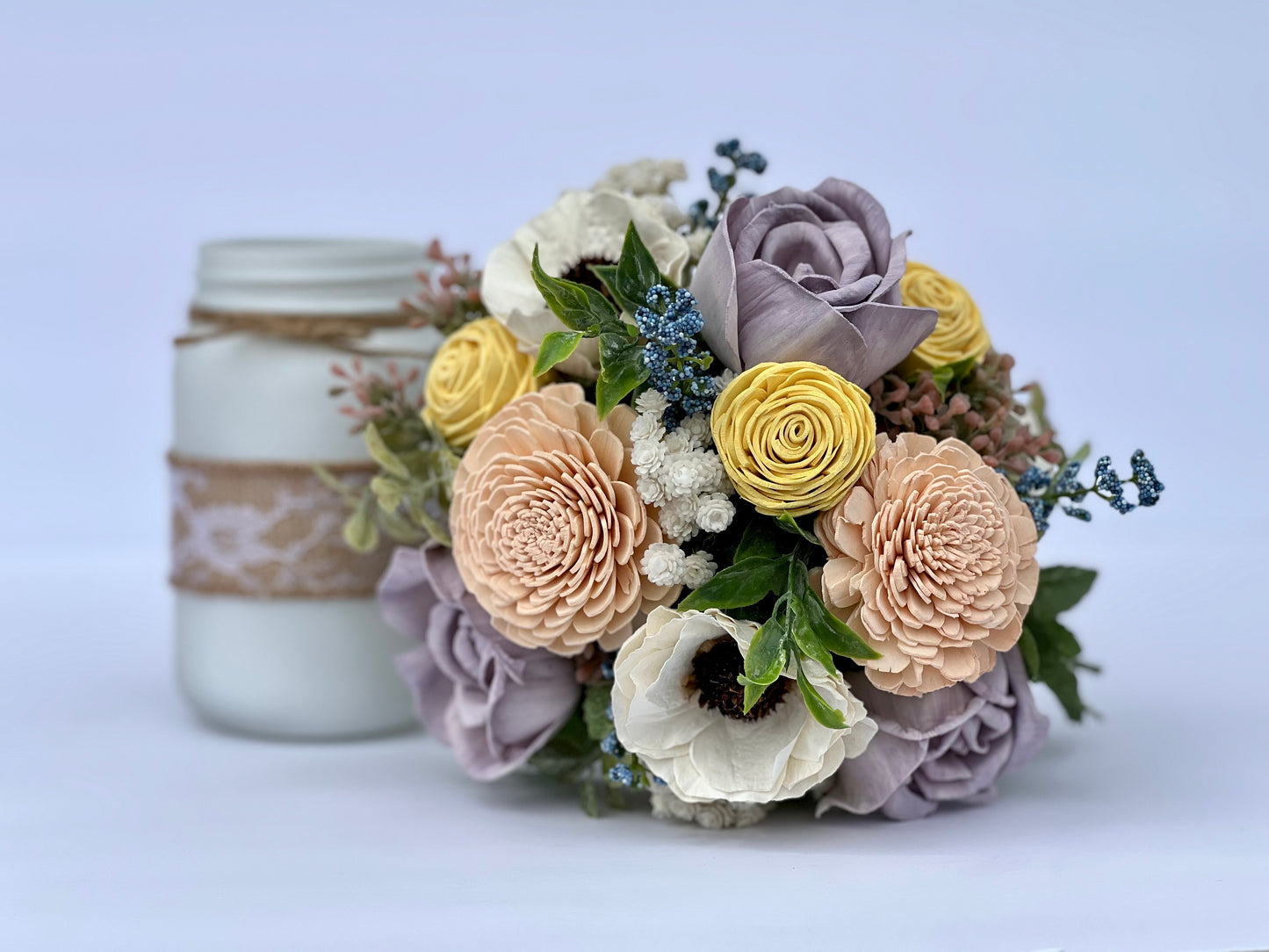 Spring Meadow Mason Jar Bouquet